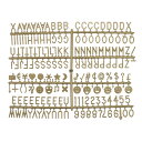 Tフェルトレターボードレター フェルト製 ディジタル記号 19mm ブロンズ アルファベット 伝言板 可変 カフェ 結婚式 誕生日(3)