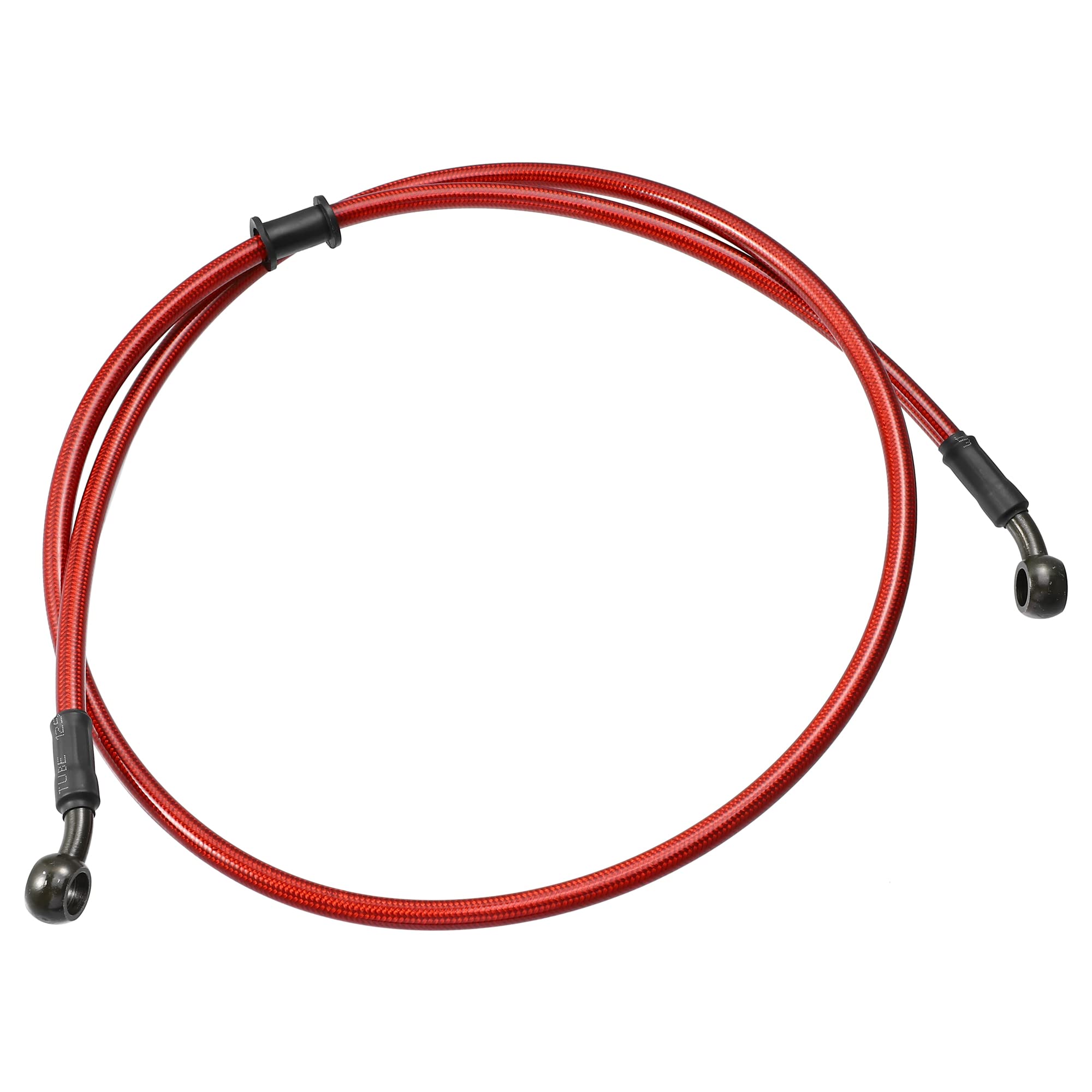 オートバイブレーキクラッチオイルホース 燃料パイプ ブレーキホース 編組 ATVダートバイク用 120cm 10..