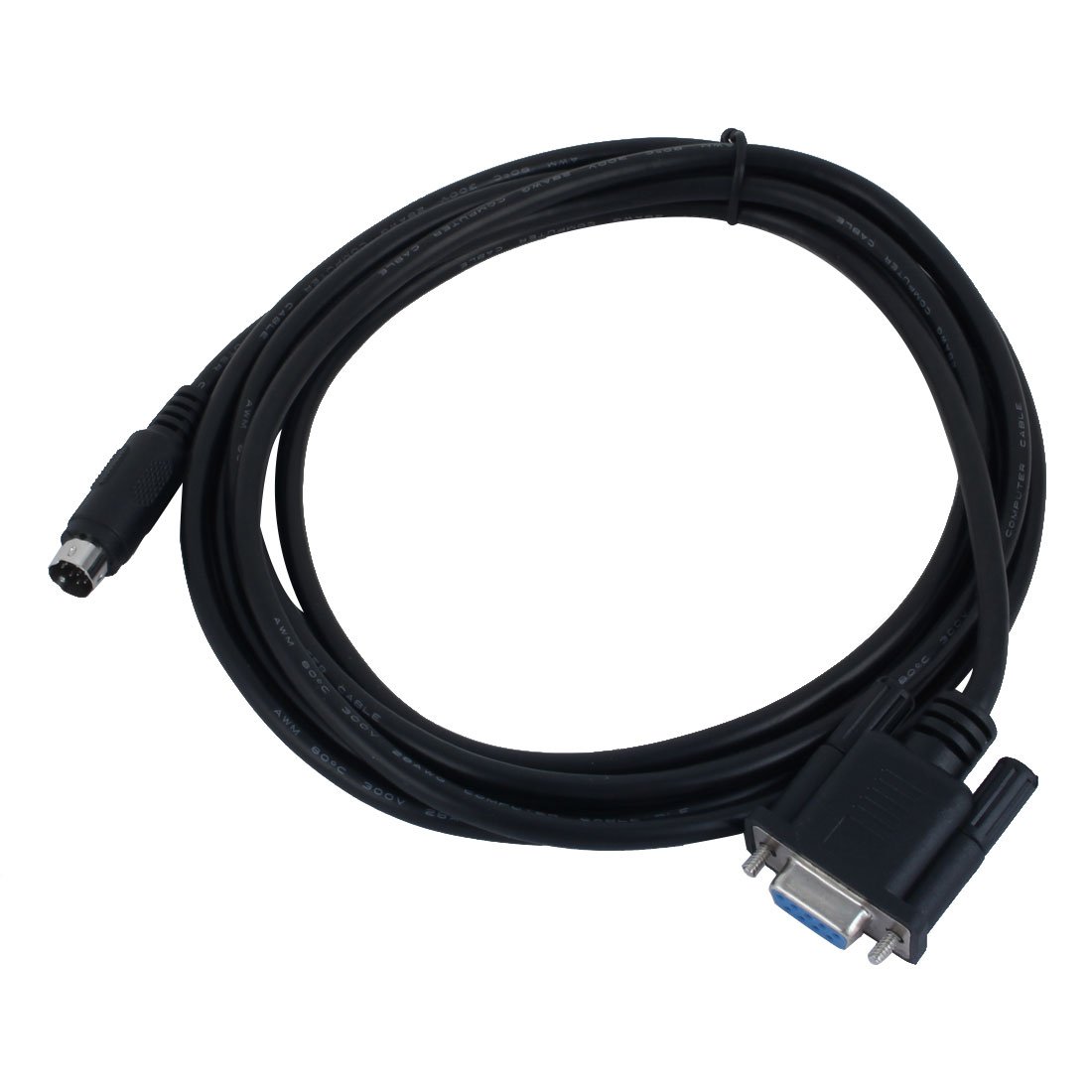 T2.5m シリアル RS232 DB9 メス - オス 8 ピン ミニ Din PLC プログラミング ケーブル Proface GPW-CB02 用