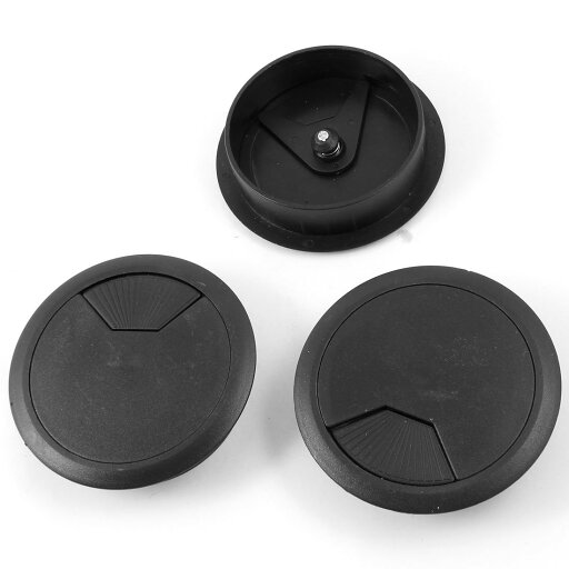 T配線孔キャップ ブラック 80mm グロ 回転可能 3個入り T配線孔キャップ ブラック 80mm グロ 回転可能 3個入り