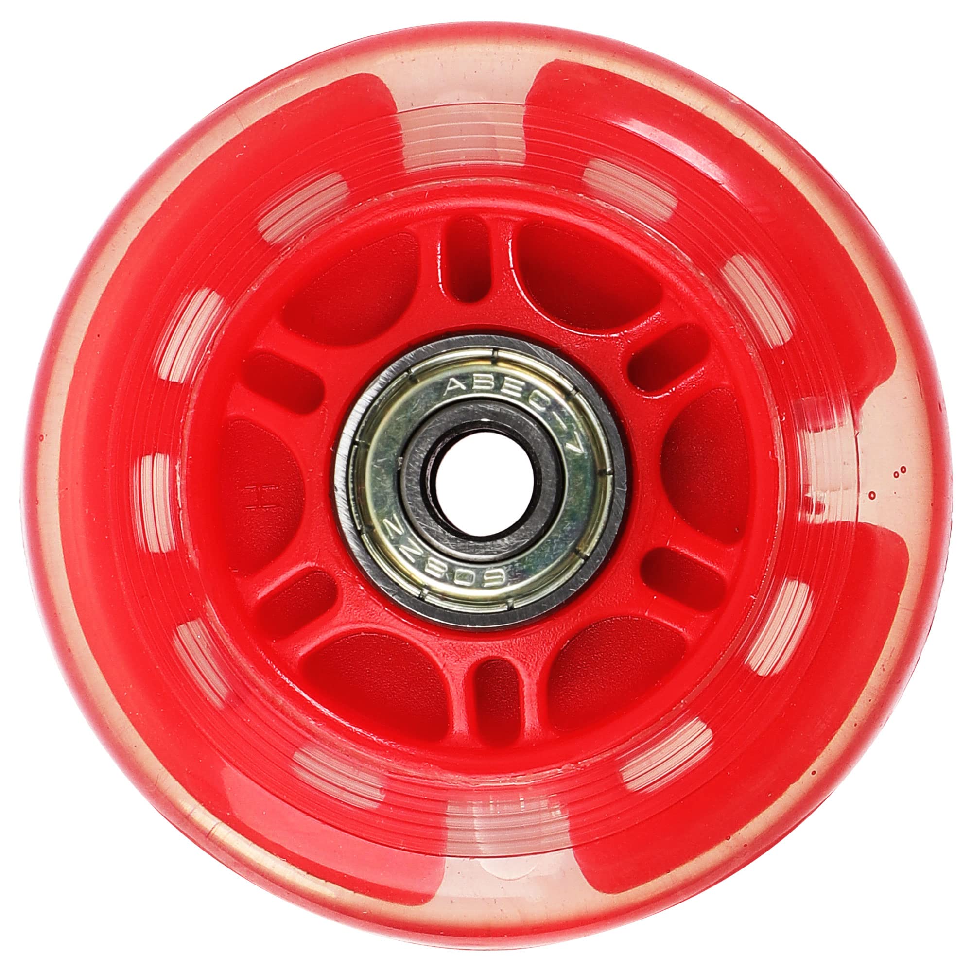 T70mm インラインスケートホイール A B E C-7 608ZZ ベアリング付き ライトアップインラインスケートホ..