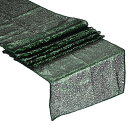 T ダークグリ ーン テーブルランナー 275cm x 30cm 長い輝くスパンコール テーブルランナー イベントパーティー 誕生日パーティー 結婚式 クリスマス