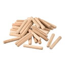 T木製ダボピン 溝付き 斜めエンド 木製 ダボペグ キルン 乾燥 広葉樹 木工 家具 棚用 8x50mm 36個入り(3)