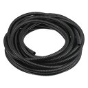 T コルゲートコンジットチューブ PP フレキシブル ガーデン、オフィス用 10 M 9 x 12 mm ブラック