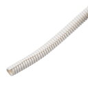 T コルゲートパイプコンジット スプリットワイヤールームチューブ PE ワイヤーケーブル用 8 M長さ 10x13 mm ホワイト