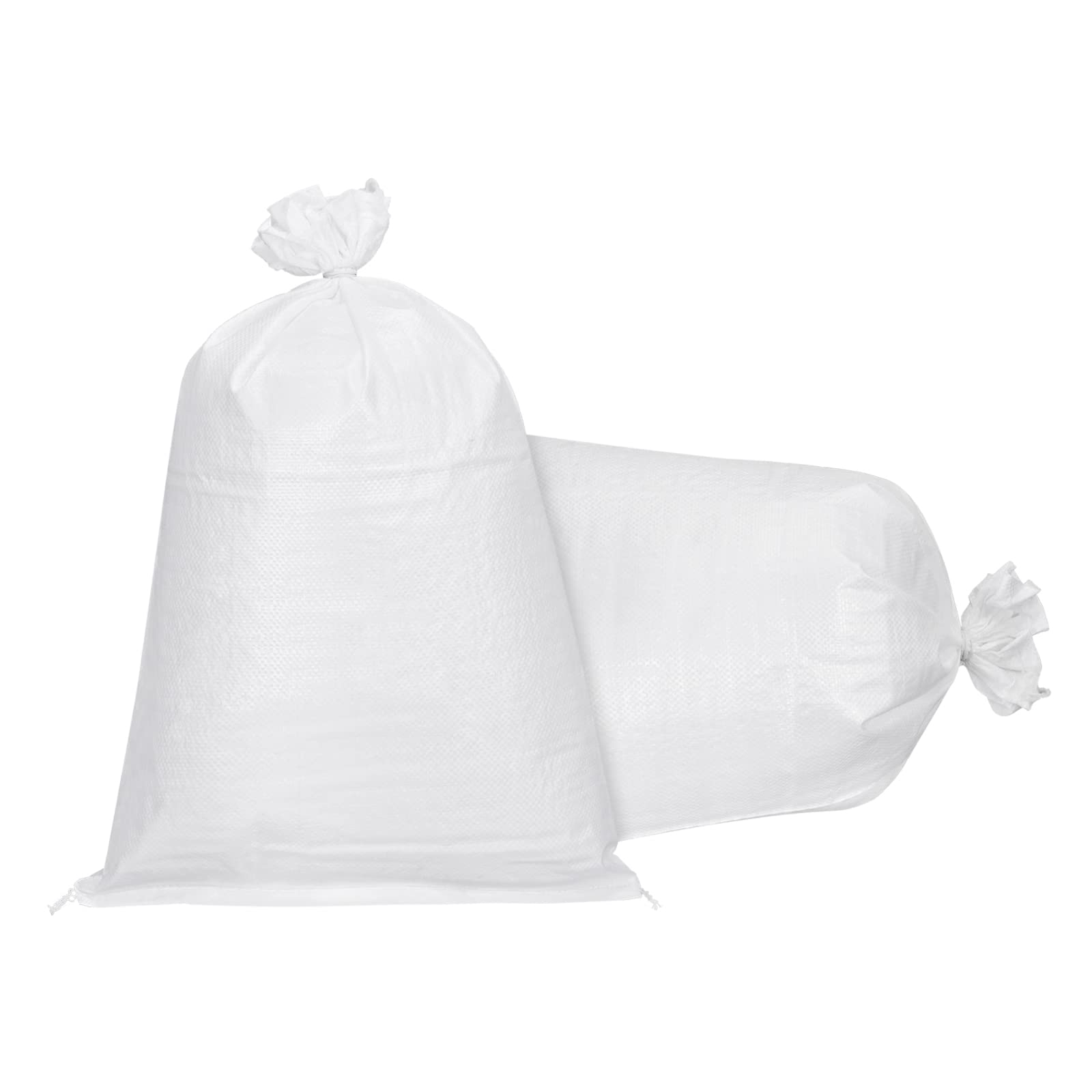 T空のサンドバッグ 土のう袋 織り ポリプロピレン 洪水防御用 内側の防水コーティング ホワイト 110cmx60cm 5個