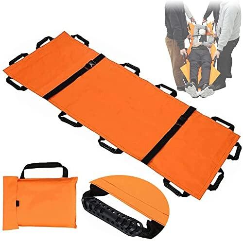 117 担架 マルチ担架 180×70cm 布担架 耐荷重130kg 安全ベルト 収納袋付き 救急 救護 災害 T