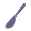 T スープレードルスプーン シリコーン 22.5 cm 耐熱温度450°F ワンピースのデザイン レストラン キッチン 調理器具 スープ用 パープル