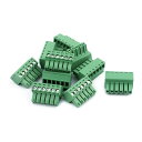 Tターミナルブロックコネクタ 6ポジション 3.5mmピッチ プラスチック メタル 10個入り(3)