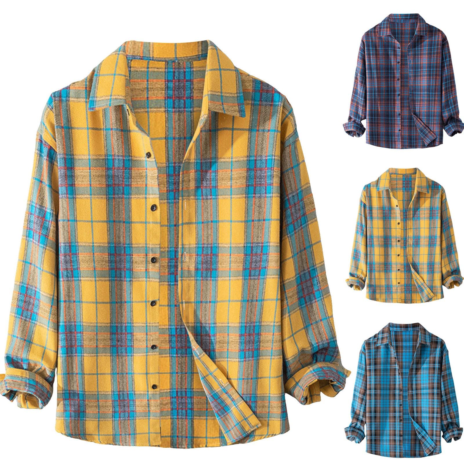 [T] チェックシャツ メンズ 大きいサイズ シャツ メンズ 長袖 カジュアル ワイシャツ おしゃれ ストライプ アロハシャツ プリントシャツ 総柄シャツ 秋服 ゴルフシャツ yシャツ ボタンダウン カッターシャツ ポロシャツ 大きいサイズ