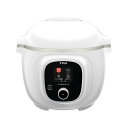 ティファール 電気圧力鍋 6L 内蔵250レシピ クックフォーミー ホワイト スロークッキング対応 圧力調理 CY8751JP