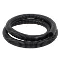T コルゲートチューブ フレキシブルパイプ プラスチック 28mm x 22mm ブラック 1.7M長