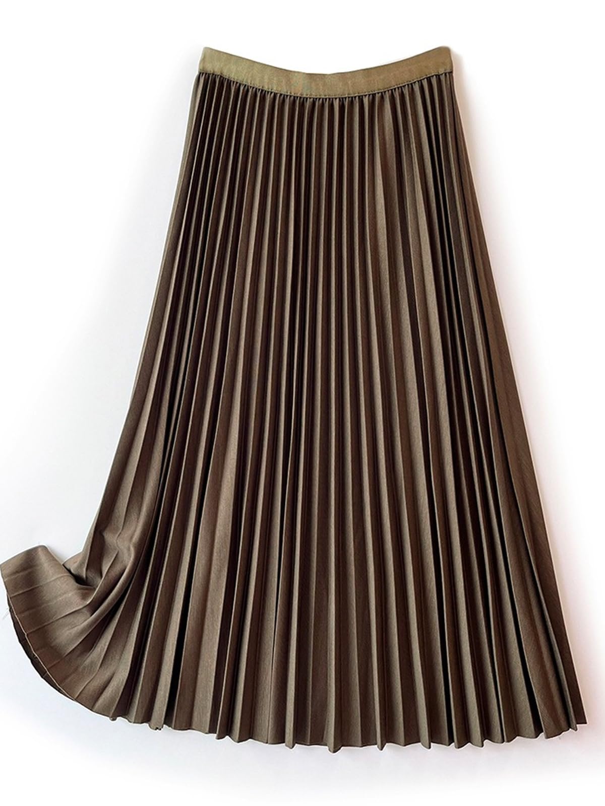 Terapowerのプリーツ シャイン スカート フレア ロング きれいめ 春 秋 ボトムス レディース 20｜アングル2