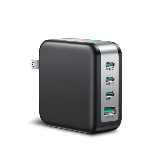 USB-C*3とUSB-A*1【2つの100W USB-Cポート】PD 3.0/PPS/QC4.0対応 超小型化折り畳み式プラグ USB-C*3とUSB-A*1【2つの100W USB-Cポート】PD 3.0/PPS/QC4.0対応 超小型化折り畳み式プラグ
