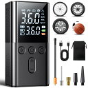 電動空気入れ 空気入れ 電動 車 バイク ボール 自転車 浮き輪 コードレス 4種表示単位 オートストップ機能 エアコンプレッサー 小型 Type-C 充電式 コンパクト ロードバイク 空気入れ 仏式 バイク用空気入れ 空気圧測定 最大圧力150PSI 大容量バッテリー