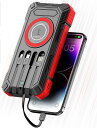 軽量 ソーラーチャージャー ケーブル内蔵 充電バッテリー ソーラー充電器 31200mAh 急速充電 最大3A急速充電 ソーラー充電器 急速充電 携帯充電器 ソーラーパネル LEDライト 6台同時充電 IPX6防水 防塵 耐衝撃 スマホ 太陽光で充電でき モバイルバッテリー 軽量 小型(2)