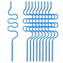 TPETストロー ファニーストロー ストロー クリスマスパーティーギフト装飾用品 250x45mm 40本入り
