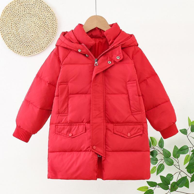 ダウンコート キッズ ダックダウン ジャケット コート 女の子 男の子 アウター ロング丈 キッズダウンジャケット 厚手 暖かい 防寒 フード付き 可愛い オシャレ