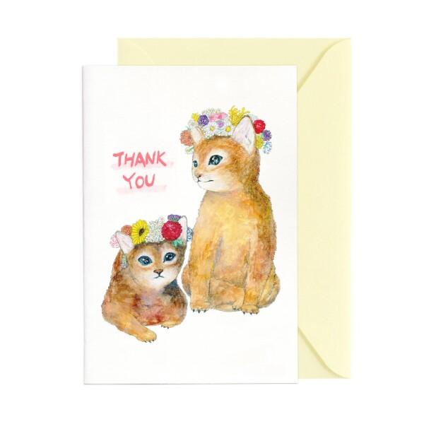 メッセージカード 封筒付き Corolla Cat m01-043