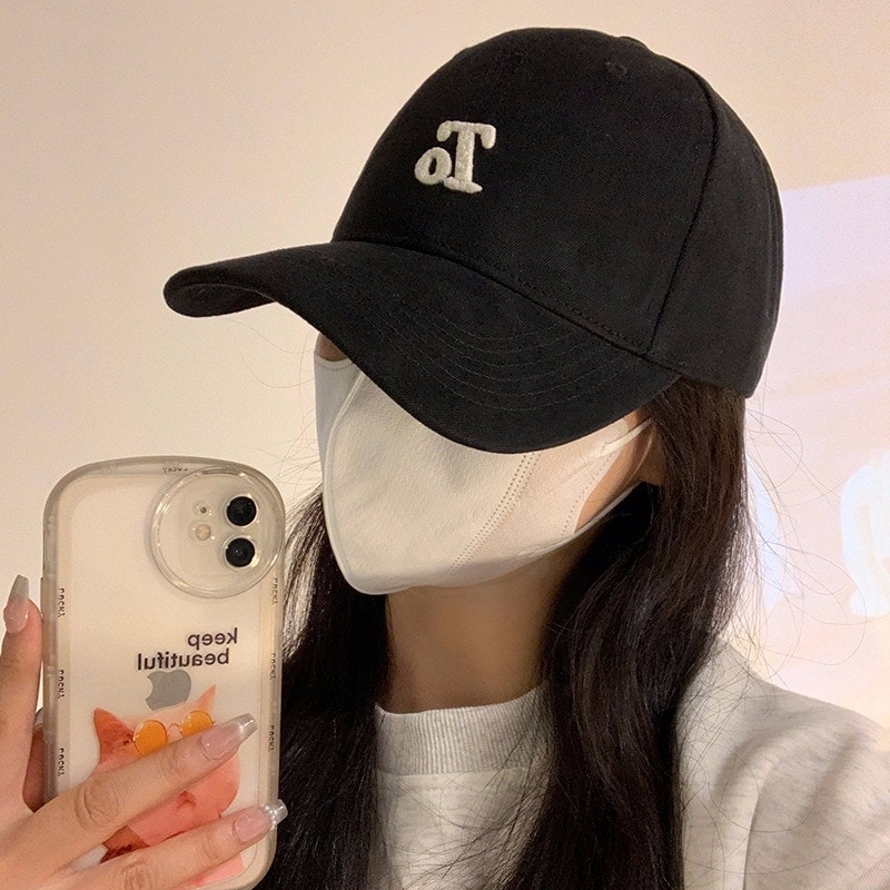 アルファベットきハードトップ野球帽女24新型カジュアル百合鴨舌帽