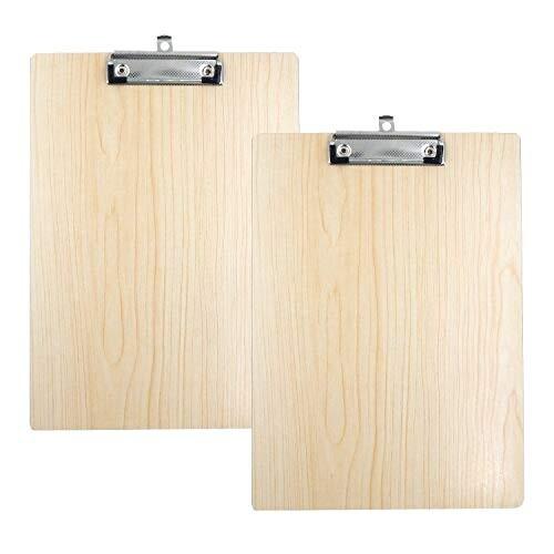 クリップボード A4タテ型 クリップファイル バインダー オフィス筆記用 2個入り 淡い原木