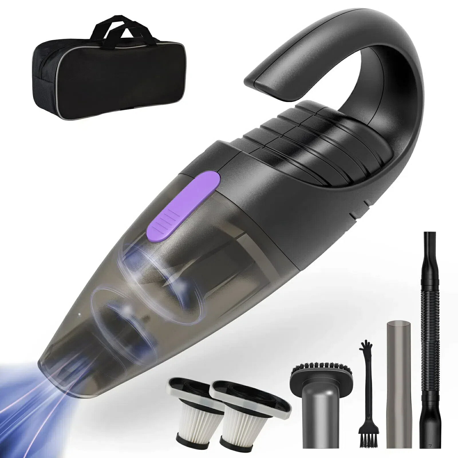 Amazon | 【2024新登場多機能ミニ掃除機·超強力モーター