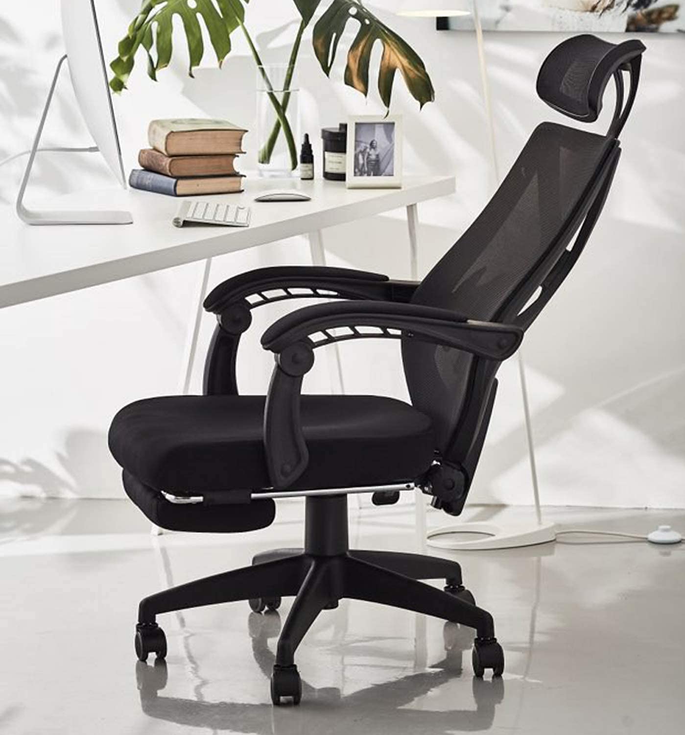 オフィスチェア デスクチェア ハイバック リクライニング アームレスト 昇降機能 ヘッドレスト いす パ..