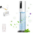 アロマ対応上から給水床置きタワ式最大噴霧量300ml/h静音35db以下定湿機能12h切タイマ3段階加湿量エアークリーナー除菌吹出し口360 ° 回転湿度センサ加湿機お手入簡省エネタチパネールリモコン付32-55