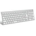 キーボードワイヤレス パンタグラフ 日本語JIS配列 3台同時接続可能 テンキー付き フルサイズ 超薄型 静音設計 充電式Type-C 無線 コンパクト ラップトップ パソコン用 スマホ PC iPad用Windows Mac iOS Android対応 IC-BK22 シルバー