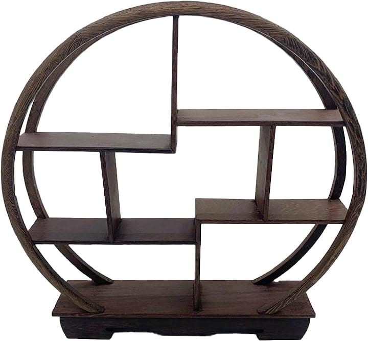 アンティーク 調 木製 飾り棚 ラック 花台 盆栽台 香炉台 瓶台 珍品棚 中国茶器 オブジェ ディスプレイ..