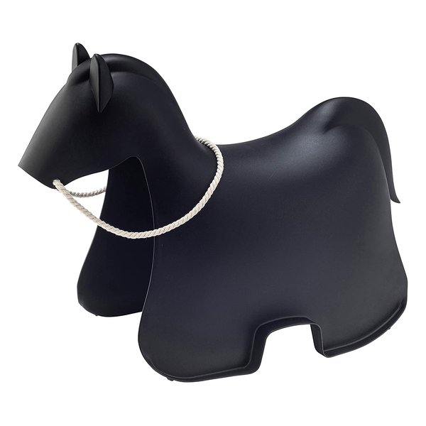 ホース スツール ブラック W43×D80×H60.5×SH38