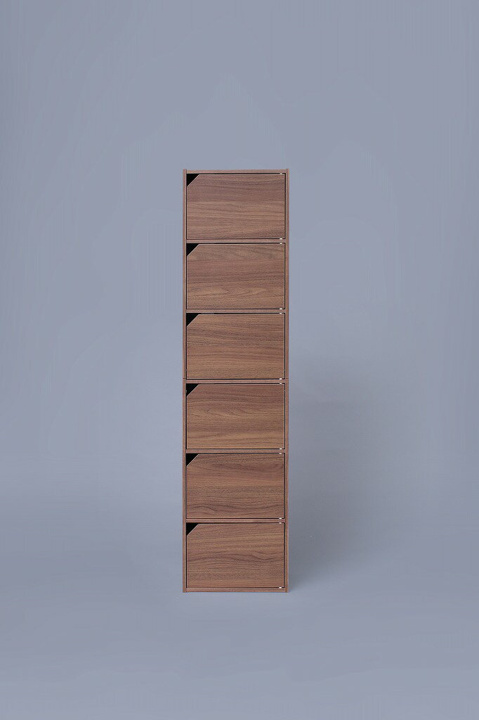 アイリスオーヤマ カラーボックス 収納ボックス 6段 ウォールナットブラウン 本棚 可動棚 モジュールボ..