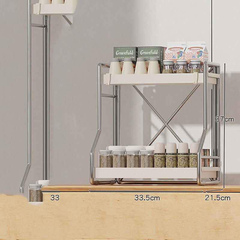 Ins スタイルキッチン調味料収納ラック家庭用カウンタートップ多機能収納ボックスキッチン用品多層収納..