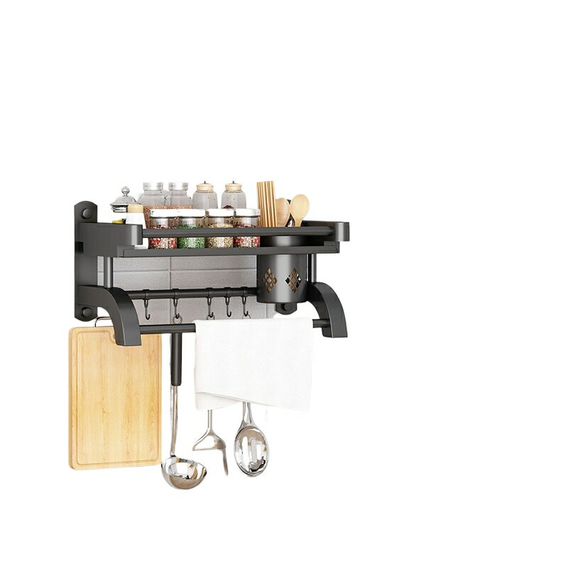 ステンレス鋼のキッチン調味料収納ラック壁掛け壁掛け多層調味料収納ラック用品コレクション