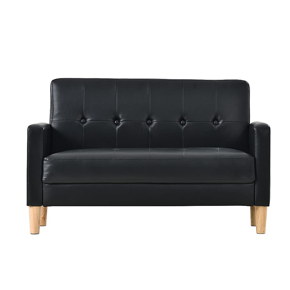 ソファー 二人がけソファー 2人掛け 幅105cm高さ12cmリビングソファ 肘付き ロボット掃除機も通れる かんたん組立 1人用にも おしゃれ かわいい [2]