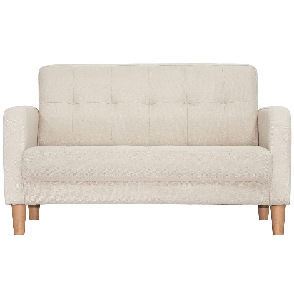 ダソファー 二人がけソファー 2人掛け 幅105cm高さ12cmリビングソファ 肘付き ロボット掃除機も通れる かんたん組立 1人用にも おしゃれ かわいい(3)