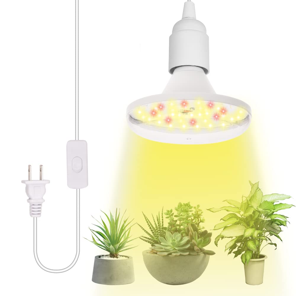 植物ライトLED e26植物育成ライト 暖色植物用 LED 育成ライト 交換用電球設計 20W フルスペクトル光合..