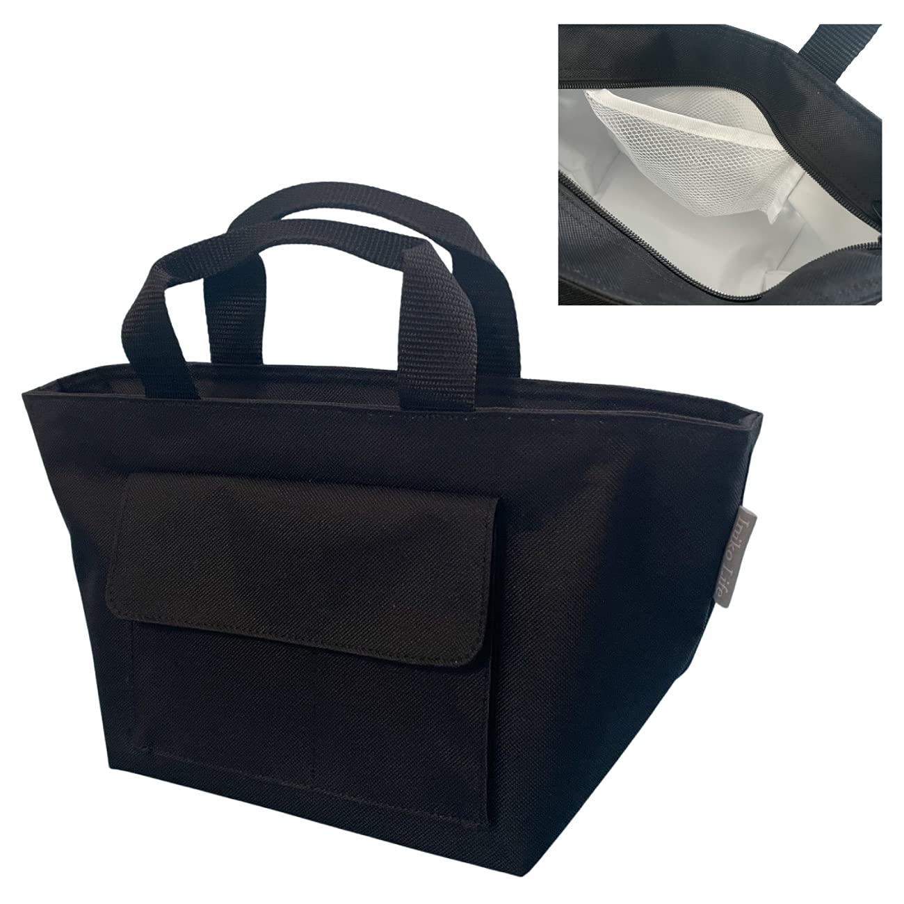 保冷 保温 バッグ ランチ お弁当 通勤 通学 軽量 内側 耐水生地で汁漏れ時も安心 前面と内側にポケット..