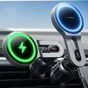 車載 スマホホルダー 車,ワイヤレス充電, メタルフック スマホスタンド,マグセーフ,携帯ホルダー适用于
