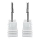 ネイルビット2本マルチビット コンビネーション ネイルマシーンネイルドリルビット2.35mm 軸径ネイルマシン用 研削ビット ネイル用金属バー 研削ネイルヘット ネイルファイル 爪磨き ネイルケア用 甘皮処理 研磨ビット ネイルツール