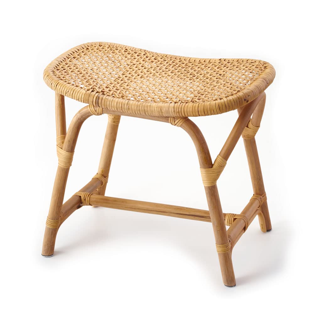 スツール ラタン 籐 天然素材 チェア 椅子 いす イス スクエア 長方形 四角形 ナチュラル ベージュ