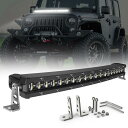 バーライト 車 7インチ 作業灯 30W 6500K ledバーライト 車用 薄型LEDライトバー 車 オート/自動車/トラック/工事現場12V/24V汎用12V/24V LED作業灯 船舶作業灯 IP68防水LED作業灯 夜間作業 集魚灯|詳細画像