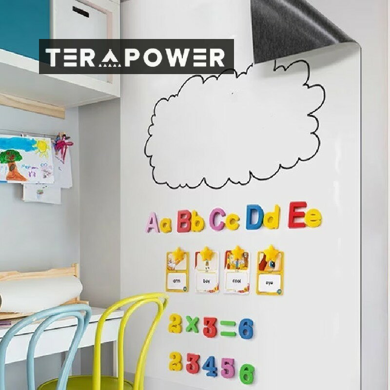 貼って剥がせる ホワイトボードシート マグネット付き 幅60cm x長さ0cm 薄型ボード マグネット シート 落書き 枠なし 大判 壁紙 お絵かき 子供部屋 会議室 オフィス メモ 店のサムネイル