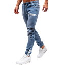 ジーンズ メンズ ルーズシルエット ワイド ジーパン 大きいサイズ メンズ デニムパンツ メンズジーパン ゆったり シンプル オシャレ スリム レギュラーフィット ロングパンツ メンズ 春秋冬服 カジュアル