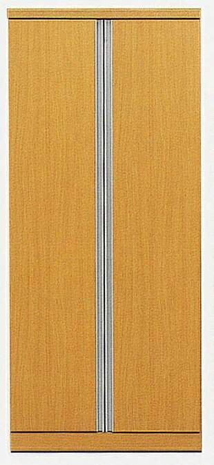 国産 幅80cm ワードローブ 2段吊りタイプ 開き扉タイプ クローゼット コートハンガー 服吊り