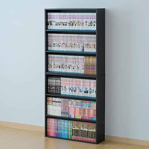 本棚 スリム 大容量 6段 幅59*奥行17*高さ134cm ラック