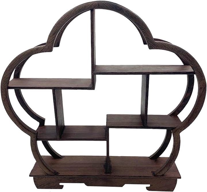 アンティーク 調 木製 飾り棚 ラック 花台 盆栽台 香炉台 瓶台 珍品棚 中国茶器 オブジェ ディスプレイ..