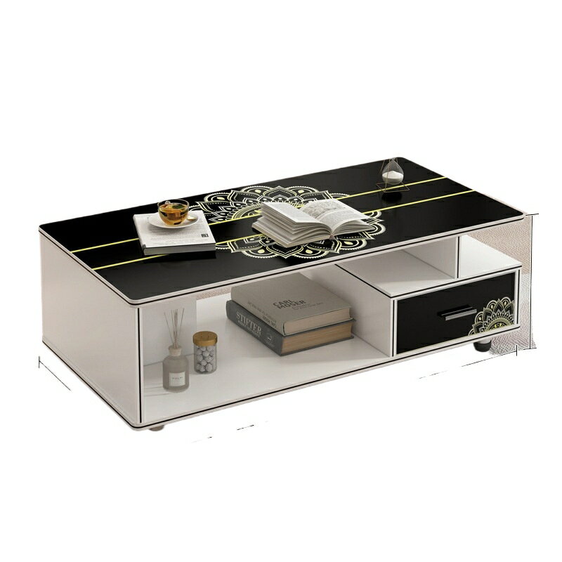 テレビキャビネット コーヒーテーブルコンビネーション シンプルなリビングルーム 伸縮式フロアキャビ..