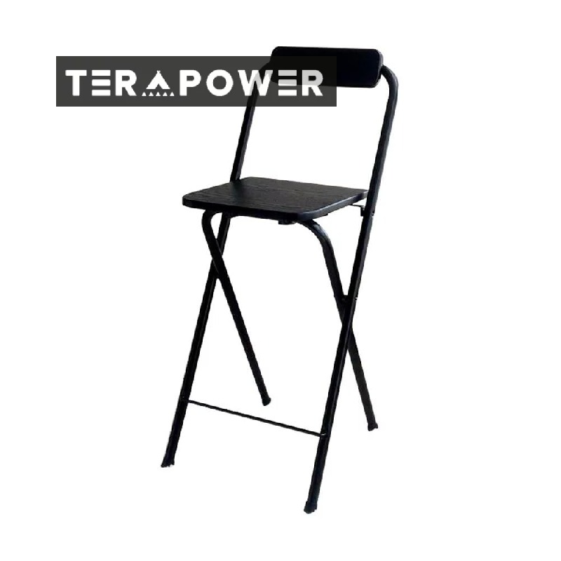 折りたたみチェア ハイチェア カウンターチェア バーチェア パイプ椅子 足置き付き 背もたれ 座面高さ60/65/70cm キッチン バー カウンター