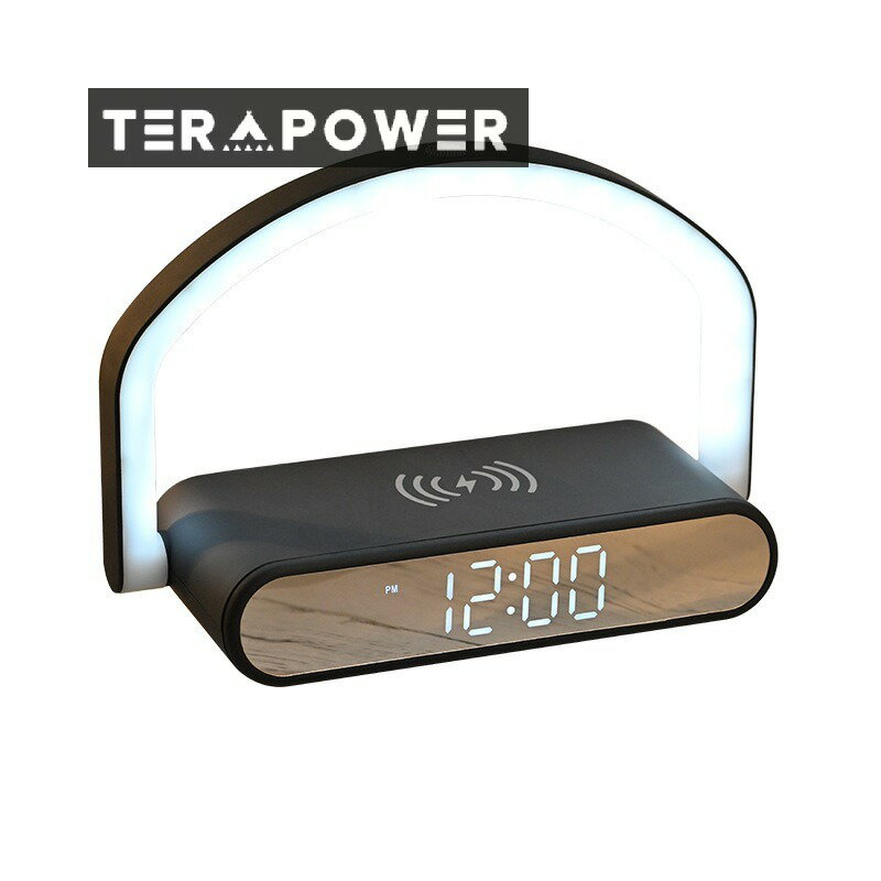 Igaur インターネットセレブワイヤレス充電誘導ランプ寝室のベッドサイドランプ携帯電話充電テーブルランプ多機能永久カレンダー